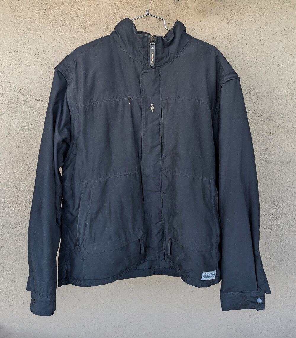 💜SCOTTeVEST TEC Black Convertible Travel Jacket Vest Men’s XL